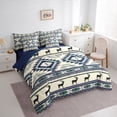 thumbnail image 4 of Feelyou Tribal Boho Aztec Twin Bedding Sets 7-Piece for Women, Rustic Farmhouse Deer Bedding Comforter Set, Western Retro Fashion Reversible Sheet Sets, Super Cozy Room Decor, 4 of 8