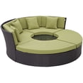 thumbnail image 2 of Modway Convene Circular Outdoor Patio Daybed Set in Espresso Peridot, 2 of 6