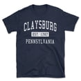 thumbnail image 1 of Claysburg Pennsylvania Classic Established Men's Cotton T-Shirt, 1 of 1