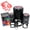 Black, variant on Inspecting Owl Magnifying Glass Clue Detective Self-Inking Rubber Stamp for Stamping Ink Stamper Crafting Planners - 1/2 Inch Mini - Dry Pad (No Ink)
