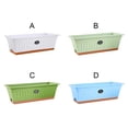 thumbnail image 3 of Bearachild Caja de macetas de plástico para cultivo de verduras, maceta con orificio de drenaje, maceta para balcón, casa, Patio, interior y Jardín y Patio Verde, 3 of 6
