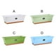 thumbnail image 3 of Cateissary Macetas de plástico para flores, caja Rectangular para cultivo de verduras, cesta para plantar, jardinera con orificio de drenaje para Jardín y Patio Verde, 3 of 6