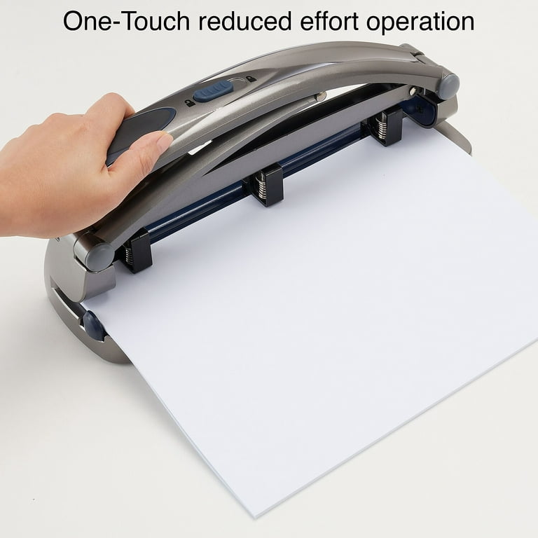 Staples 20268/14824 One-Touch Adjustable 3-Hole Punch 40 Sheet Capacity  678950