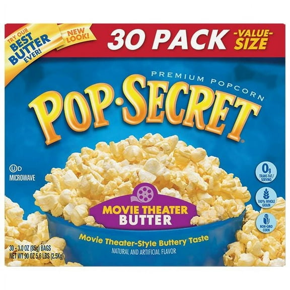 Product of Pop Secret Movie Theater Butter Microwave Popcorn 30 Ct.