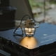 thumbnail image 1 of Camping Light Bulb Style Rechargeable Outdoor Pendant Lamp | 4 Lighting Modes Warm & White | IPX4 Waterproof Durable ABS | Portable, Compact | Includes Storage Bag & D-Ring | 10.4x9.5cm, 1 of 7