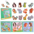 thumbnail image 1 of Libro magnético de rompecabezas con forma de animal ASTARON con 60 pegatinas para niños, 1 of 8