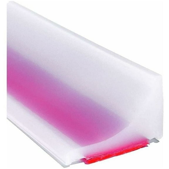 2m Transparent Shower Door Seal, Anti-Spill Water Barrier with Self-Adhesive Silicone for Bathroom