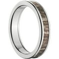 thumbnail image 3 of 4mm Half-Round Titanium Ring with a Mossy Oak Bottomland Camo Inlay, 3 of 3