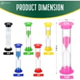 thumbnail image 2 of TeacherFav Sand Timer for Kids Set of 6 Small Colorful Hourglass Acrylic Covered Clock 30Sec 1Min 2Min 3Min 5Min 10Min for Classroom, Home & Kids Room, 2 of 7