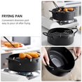 thumbnail image 2 of Frying pot 1 Set  Frying Pot Japanese Style Deep Fryer Pan with Oil Drainer Rack, 2 of 7