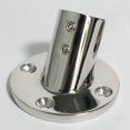 thumbnail image 2 of 2X Marine Stainless Steel 60 Degree 22mm 7/8 Inch Tube Round Base Hand Rail Railing Fitting Yachts Accessories, 2 of 5