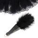thumbnail image 2 of Abanico de plumas negro, abanico de plumas plegable de estilo vintage de los años 20, abanico de mano, ideal para disfraces, bailes y fiestas de bodas. ER, 2 of 4