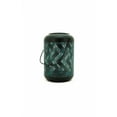 thumbnail image 2 of 9IN SOLAR BLACK AND BLUE WAVE METAL LANTERN WITH WW LED, 2 of 2