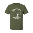 thumbnail image 2 of Wild Bobby, Can't Work Today My Arm Is In A Cast, Fishing, Men Graphic Tee, Military Green, 4X-Large, 2 of 5