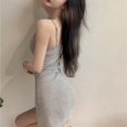 thumbnail image 2 of AVAIL Summer Women Backless Irregular Sling Dress Casual Travel Skirt, 2 of 4