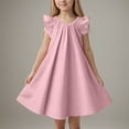 thumbnail image 2 of Tkrady Dress for Girls Spring Summer New Breathable Little Flying Sleeve Cute Princess Dresses, Sizes 2-7 Years, 2 of 7