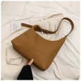 thumbnail image 4 of Bolso Mensajero Sencillo Mano Informal para Mujer Al Aire Libre Color Sólido PU, 4 of 9