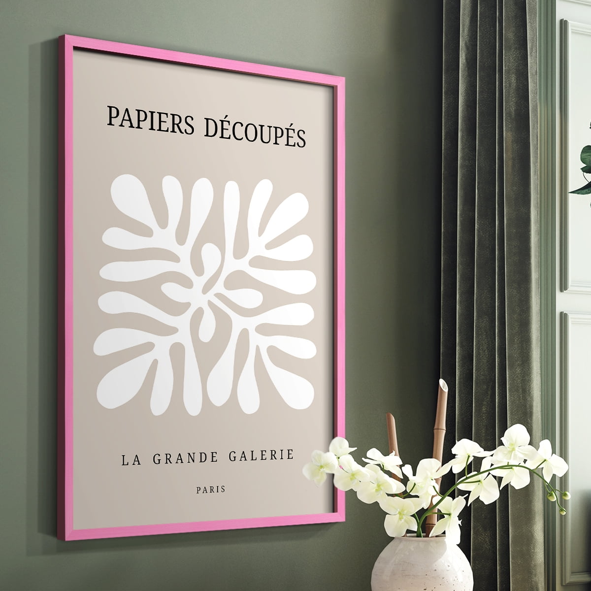 Matisse CCCLXXXVII in Pink Solid Wood 8 x 10 Framed Print
