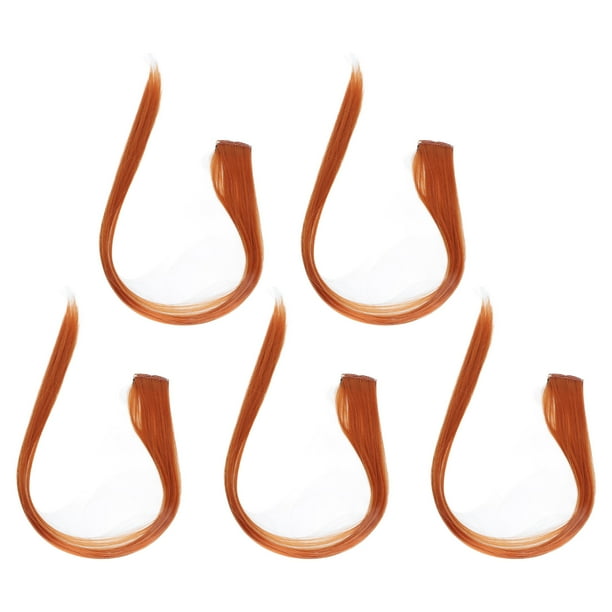 Clip De 5 Piezas En Copa De Horquilla De Color Clips De Extensión De Cabello Para La Escena De Cosplay De Fiesta