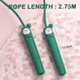 thumbnail image 2 of Children Jump Rope Adjustable Rope and Tangle-free,PVC Speed Rope（green）, 2 of 5
