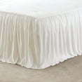 thumbnail image 6 of My Texas House Angelina Draping Ruffle Polyester 3-Piece Bedspread Set, Ivory, King, 6 of 6