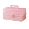 thumbnail image 1 of Caja de almacenamiento de joyas BLESIY Contenedor de cosméticos multipropósito 3 capas con cerradura, 1 of 6