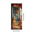 thumbnail image 3 of Fall Door Cover Thanksgiving Door Cover 35X78Inch Autumn Maple Leaves Pumpkin Door Banner for Front Door Farmhouse Harvest Festival Photo Background Decorations for Thanksgiving Holiday Party, 3 of 7