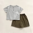 thumbnail image 4 of 5 pack cotton toddler boys and girls shirts toddler short sleeve animals graphic t-shirts summer tops tees 2T-6Y Green 4-5 Years, 4 of 4
