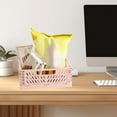 thumbnail image 6 of Foldable Plastic Baskets for Organizing and Storage, Collapsible Storage Crate for Home Kitchen Bedroom Bathroom Office (8.6x5.7x3.6in) Pink, 6 of 6