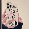 thumbnail image 2 of Cute Cartoon Graffiti Dog Avatar Soft Phone Case Compatible with iPhone Case (White,iPhone 12), 2 of 5