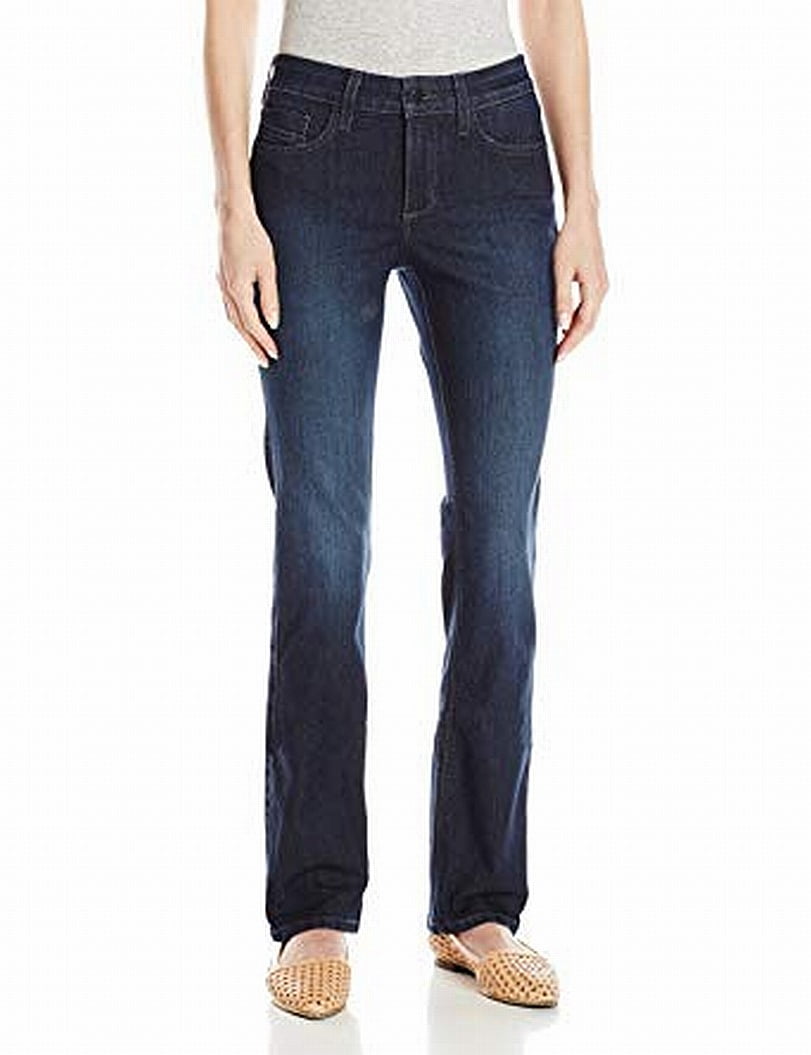 NYDJ - Womens Jeans Dark Petite Stretch Marilyn Straight 10P - Walmart ...