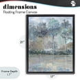 thumbnail image 4 of Stupell Industries Coastal Subdued Expression of Trees Black Floating Frame Canvas Art, 17 x 21, by Sally Swatland, 4 of 8