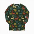 thumbnail image 4 of ORT Toddler Baby Girls Boy Christmas Pajamas Set Kids Sleepwear 2 Pcs Pjs Long Sleeve Top and Pant Sleepwear Clothes Sets, 4 of 9