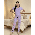 thumbnail image 2 of Pijama De 3 Piezas Mujer Pantalon Short Y Playera A Juego, 2 of 5