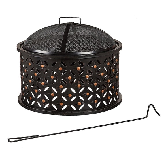 Evergreen Cylinder Lattice Firepit