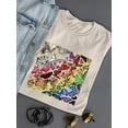 thumbnail image 3 of Cluster Of Butterflies T-Shirt Women -Anthony Chirstou Designs, Female 5X-Large, 3 of 4