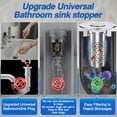 thumbnail image 2 of Tapón para lavabo de baño, colector de pelo TopMeiUp, 2 unidades, 2 of 7