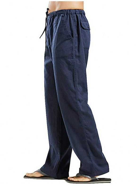 Men Elastic Waist Pants