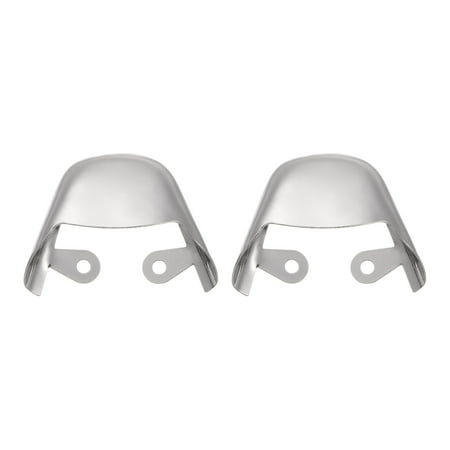 

Uxcell 1pair Shoes Pointed Protector 1.06 x1.54 x0.55 Metal Women Toe Tip Cap Cover Elegant Silver Tone