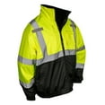 thumbnail image 2 of Radians SJ210B Three-in-One Deluxe Hi-Viz Bomber Jacket  Hi/Vis Green, 2 of 4