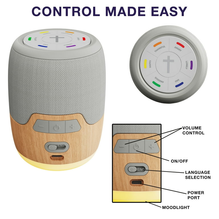 My MoodBible, Portable, One Touch Audio Bible Player, Over 300 Verses, 6 Mood Categories