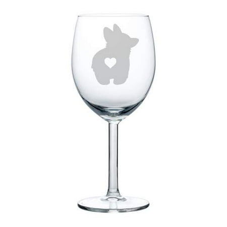 

Wine Glass Goblet Corgi Butt (10 oz)
