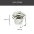 thumbnail image 2 of 1Set Tea Infuser Tea Leaves Strainer Stainless Steel Tea Filter for Loose Tea Silver, 2 of 8