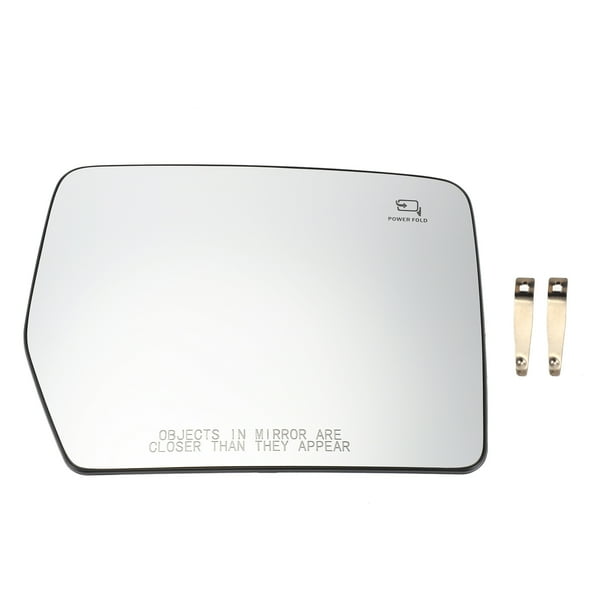 Reemplazo de vidrio de espejo lateral derecho de 1 pieza Unique Bargains para Ford F-150 2004-2010 con placa de respaldo blanca