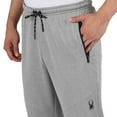 thumbnail image 2 of Spyder Active Men's Performance Drawstring Waistband Zip Pockets Active Pants Joggers-Gray / XXL, 2 of 6