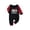 Red_C, variant on Rrxhxhs 2026 Merry Christmas Matching Pajamas Set Crew Neck Raglan Sleeve Sleepwear Long-Sleeve Plaid Pants Set