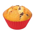thumbnail image 2 of COM1950s Silicone Muffin Pan/Cups-Silicone Molds,3 in Jumbo Silicone Baking Cups Reusable Cupcake Liners Nonstick Large Cake Cups Set Stand Alone Cupcake Holder,10 Pack Auto Cup Holder Liner, 2 of 7