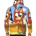thumbnail image 6 of Lsque Bluey Pattern Casual Men's Hoodie,Hooded Sweatshirt with Kangaroo Pocket,Pullover Hoodie-X-Large, 6 of 8