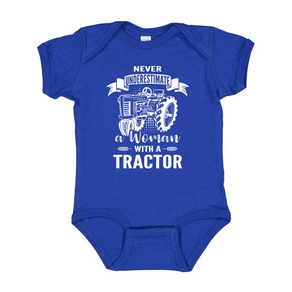 Inktastic Tractor Woman Girls Baby Bodysuit