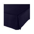 thumbnail image 2 of The Great American Store- 600 TC 100% Natural Cotton, Pleated Style Bed Skirt with 11 Inch Drop (Cal King Size, Solid Navy Blue) -Easy Fit Dust Ruffle, Covers Bed Legs & Frame, 2 of 2